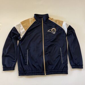 G-III Apparel NFL St. Louis Rams Training Jacket Men’s Large‎ Activewear EUC